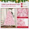 Costway 7 FT Flocked Artificial Christmas Tree Hinged with 500 LED Lights 1200 Branch Tips